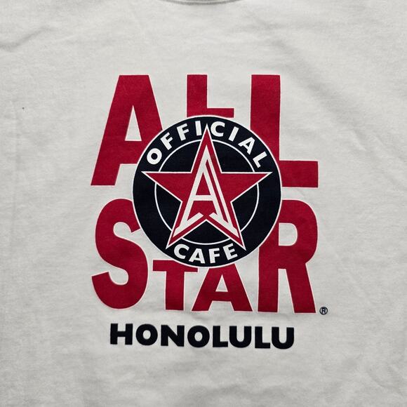 Vintage All Star Cafe Honolulu Hawaii Shirt White XL Official Cafe Tee - Picture 2 of 7